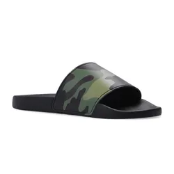 Dép Nam Burberry BBR Black Rubber Slides 8042712 Màu Xanh Đen Size 40