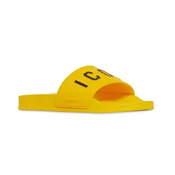 Dép Nam Dsquared2 Icon 3d Print Rubber Slide Màu Vàng Size 41
