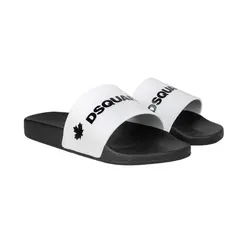 Dép Nam Dsquared2 Logo Pool Sliders Màu Trắng Size 40