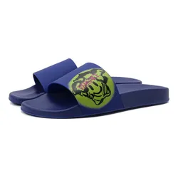 Dép Nam Versace Graffiti Medusa-Print Slides DSU6516 1A02005 2U830 Màu Xanh Size 39