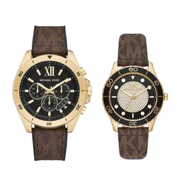 Đồng Hồ Đôi Michael Kors MK Watch MK8849 / MK6979 Màu Nâu 