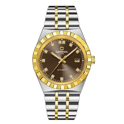 Đồng Hồ Nam I&W Carnival Automatic Watch G8112 Màu Bạc/Vàng Gold 