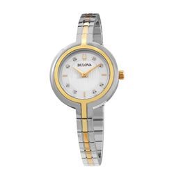 Đồng Hồ Nữ Bulova Rhapsody Diamond Watch 98P193 Màu Bạc/Gold