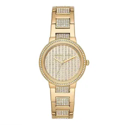 Đồng Hồ Nữ Michael Kors Gabbi Stainless Steel Glitz Watch MK3985 Màu Vàng Gold 