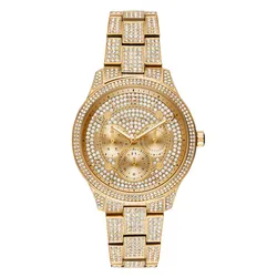 Đồng Hồ Nữ Michael Kors Pavé Gold-Tone Runway Watch MK6627 Màu Vàng Gold 