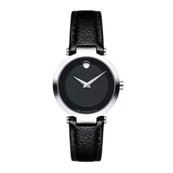 Đồng Hồ Nữ Movado Modern Classic Watch 0607115 Màu Đen