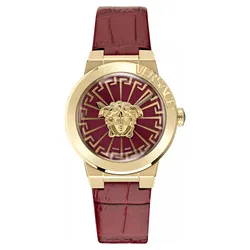 Đồng Hồ Nữ Versace Medusa Infinite Leather Watch 38mm VE3F00722 Màu Vàng Đỏ