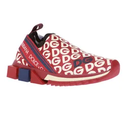 Giày Sneaker Dolce & Gabbana D&G Burgundy Sorrento CK1595 Màu Đỏ Size 41