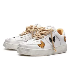 Giày Sneaker Cat & Sofa Air Force 1 Black And Orange AC150 Màu Trắng
