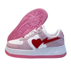 Giày Sneaker Nữ Cat & Sofa AF Love Pink Red AC259 Màu Hồng Trắng