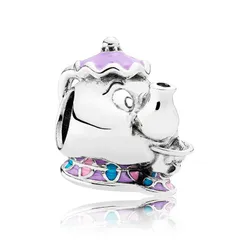 Hạt Vòng Charm Pandora Disney Mrs. Potts with Chip 792141ENMX Phối Màu