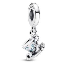 Hạt Vòng Charm Pandora Magical Cup Of Tea Dangle 792207C01 Màu Bạc
