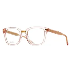 Kính Mắt Cận Unisex Gucci Glasses GG0184O 013 Màu Hồng Vàng