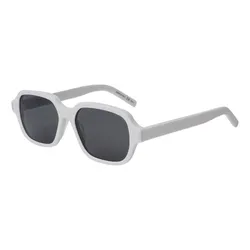 Kính Mát Unisex Yves Saint Laurent YSL SL292 003 White Rectangle Sunglasses Màu Xám Trắng