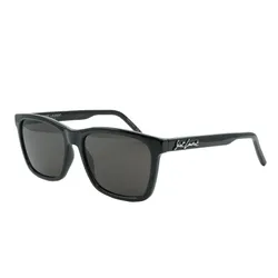 Kính Mát Unisex Yves Saint Laurent YSL SL318 001 Signature Sunglasses Black Màu Đen