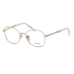Kính Mắt Cận Unisex Prada Glasses VPR64Y 09U-1O1 Gold White Màu Vàng Trắng