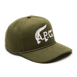 Mũ Lacoste A.P.C. Organic Cotton Cap RK7422 51 WTW Màu Xanh Rêu Size M