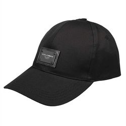 Mũ Nam Dolce & Gabbana D&G Logo Patch Baseball Cap FUFJR Màu Đen Size 58