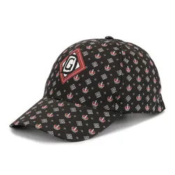 Mũ Nam Dolce & Gabbana D&G Printed Baseball Cap FPFM0 Màu Đen Đỏ Size 57