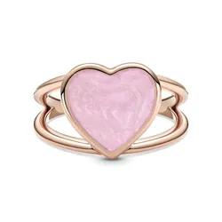 Nhẫn Nữ Pandora Pink Swirl Heart Statement Ring 189263C01 Màu Hồng Size 54