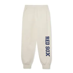 Quần Jogger MLB Varsity Logo Boston Red Sox 3APTV0134-43CRD Màu Kem