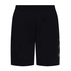 Quần Short Nam Burberry Black Logo Printed 8045688 Màu Đen