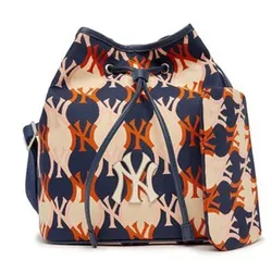 Túi Đeo Chéo Dây Rút MLB Bucket Argyle Monogram Large Bag New York Yankees 3ABML012N-50NYD Phối Màu