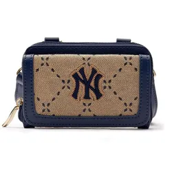 Túi Đeo Chéo Trẻ Em MLB New York-Yankees Mini Cross Bag 7ACRMD43N-50BGS Màu Xanh Be
