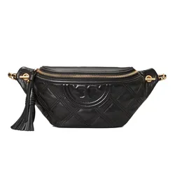 Túi Đeo Hông Tory Burch 64313 Fleming Soft Belt Bag Black Màu Đen
