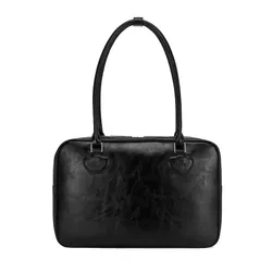 Túi Đeo Vai Nữ Find Kapoor  Heart Brief Bag 36 Crinkled Black Màu Đen