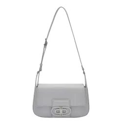 Túi Đeo Vai Nữ Pedro Icon Leather Shoulder Bag Light Grey 76610072 Màu Xám Nhạt