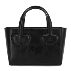 Túi Xách Tay Nữ Find Kapoor  Heart Tote Bag 18 Crinkled  Black Màu Đen
