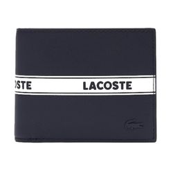 Ví Nam Lacoste Men's Fitzgerald Branded Leather Foldable Wallet NH3788FW 699 Màu Xanh Đen