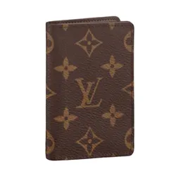 Ví Nam Louis Vuitton LV Pocket Organizer Monogram M60502 Màu Nâu