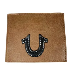 Ví Nam True Religion Leather Logo Wallet Màu Nâu 