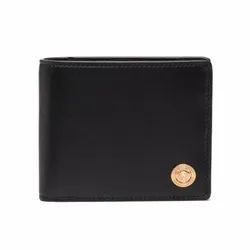 Ví Nam Versace La Medusa Leather Wallet Màu Đen