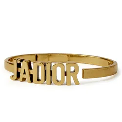 Vòng Đeo Tay Nữ Dior J’Adior Cuff Bracelet Màu Vàng Gold