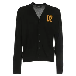 Áo Cardigan Nam Dsquared2 D2 Logo S74HA1232S16794900 Màu Đen