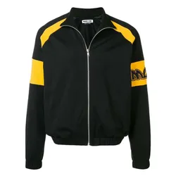 Áo Khoác Nam Alexander McQueen High Neck Track Jacket In Black Màu Đen Size M