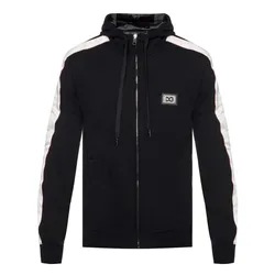Áo Khoác Nam Dolce & Gabbana D&G Black Logo Sweatshirt G9NN3T Màu Đen Size 44