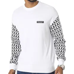 Áo Nỉ Sweater Nam Armani Exchange Shirt 3RZM1GZMX8Z Màu Trắng Size L