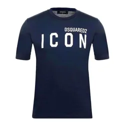 Áo Phông Nam Dsquared2 Tshirt S79GC0003 Màu Xanh Navy Size S