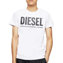 Áo Phông Nam Diesel T-DIEGOS-LOGOTSHIRT-GA04 Tshirt Màu Trắng Size L