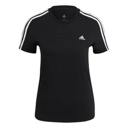 Áo Phông Nữ Adidas Essentials Slim Fit 3-Stripes Tshirt GL0784 Màu Đen Size XS