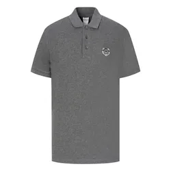 Áo Polo Nam Kenzo Grey With Black Tiger Logo Embroidered PF755PO0014BA 97 Màu Xám