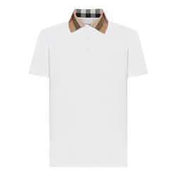 Áo Polo Nam Burberry Cody Cotton Polo Shirt 8071621 A1464 Màu Trắng Size 2XL