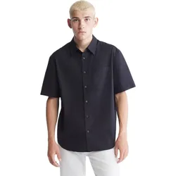 Áo Sơ Mi Nam Calvin Klein CK Solid Pocket Short Sleeve Easy Shirt Màu Đen Size S