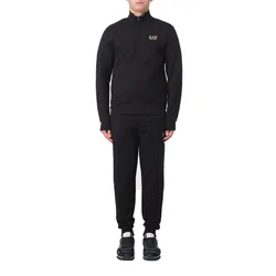 Bộ Quần Áo Nỉ Nam Emporio Armani EA7 8NPV51PJ05Z Tag Chữ Vàng Màu Đen