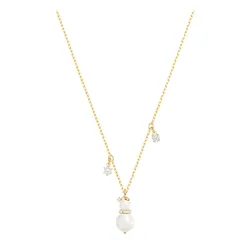Dây Chuyền Nữ Swarovski Little Snowman White Gold Plating Pendant Necklace 5528916 Màu Vàng