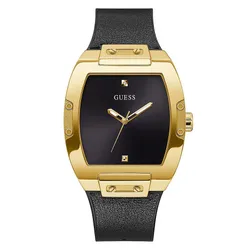 Đồng Hồ Nam Guess Leather Analogue Watch GW0386G3 Màu Đen 